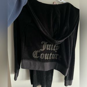 Juicy couture hoodie + track pants (S, originally $119 + $99)
